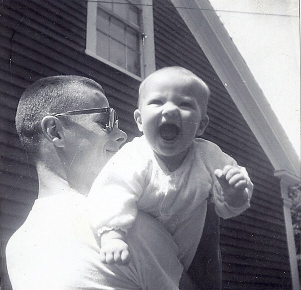 me with dad as a baby